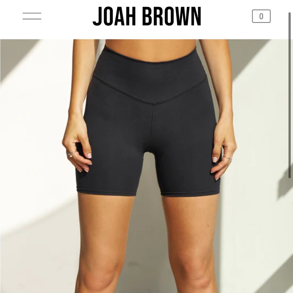 Joah brown Biker Short in Sueded Mauve size S/M - Picture 3 of 4